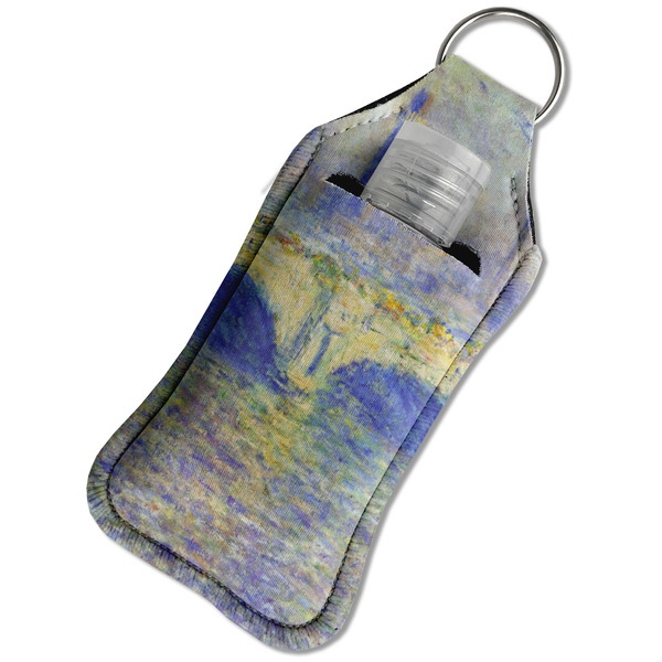 Waterloo Bridge by Claude Monet Sanitizer Holder Keychain - Large in Case
