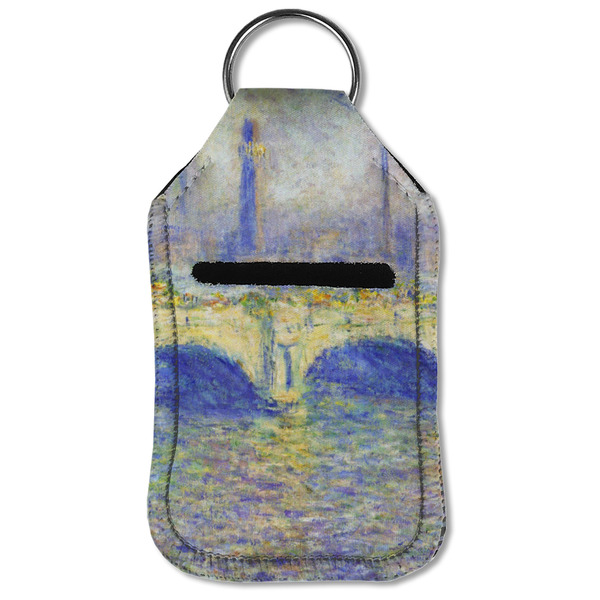Waterloo Bridge by Claude Monet Sanitizer Holder Keychain - Small (Front Flat)