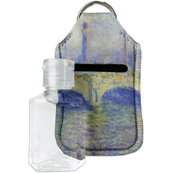 Custom Waterloo Bridge by Claude Monet Hand Sanitizer & Keychain Holder