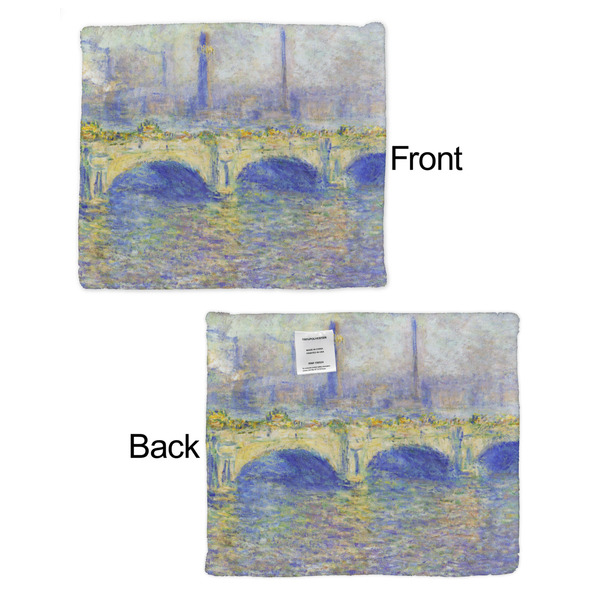 Waterloo Bridge by Claude Monet Security Blanket - Front & Back View