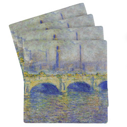 Waterloo Bridge by Claude Monet Absorbent Stone Coasters - Set of 4