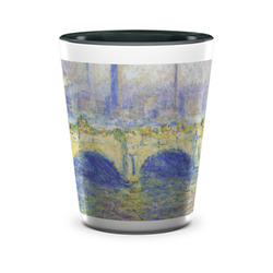 Waterloo Bridge by Claude Monet Ceramic Shot Glass - 1.5 oz - Two Tone - Single