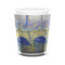 Waterloo Bridge by Claude Monet Ceramic Shot Glass - 1.5 oz - White - Set of 4
