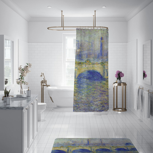 Waterloo Bridge by Claude Monet Shower Curtain - 70"x83"