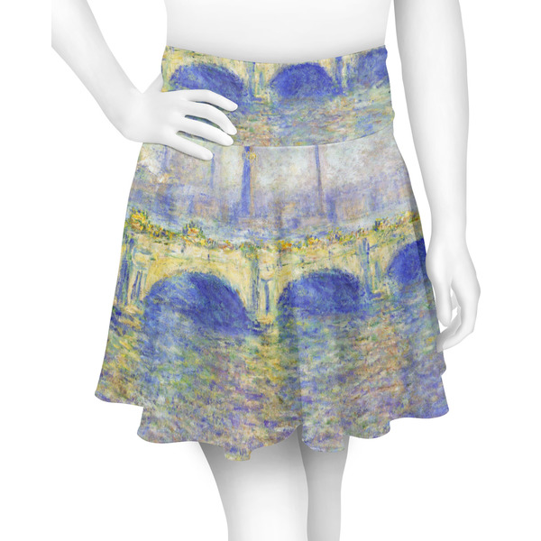 Custom Waterloo Bridge by Claude Monet Skater Skirt