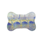 Waterloo Bridge by Claude Monet Bone Shaped Dog Food Mat (Small)