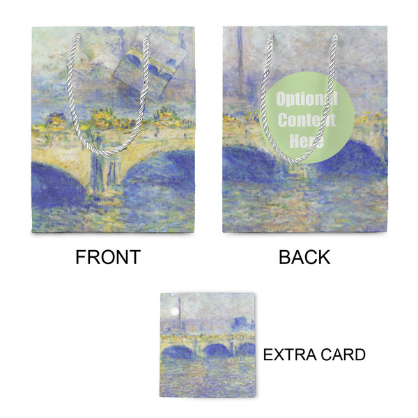 Waterloo Bridge by Claude Monet Small Gift Bag - Approval