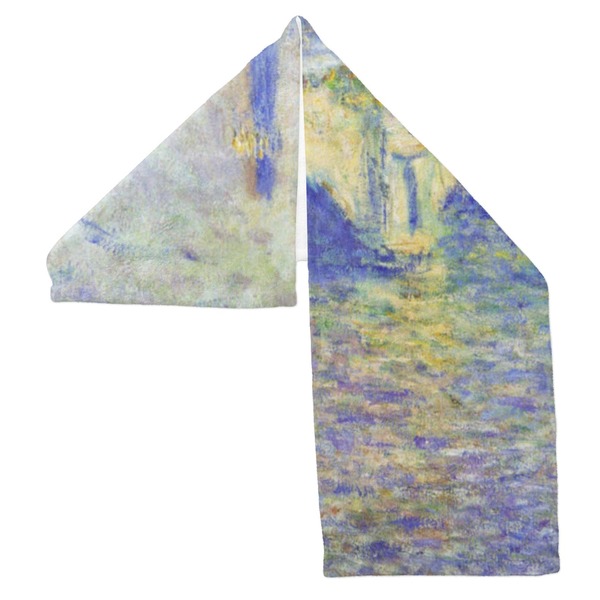 Waterloo Bridge by Claude Monet Sports Towel Folded - Both Sides Showing