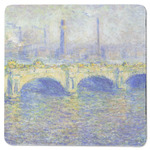 Waterloo Bridge by Claude Monet Square Rubber Backed Coaster