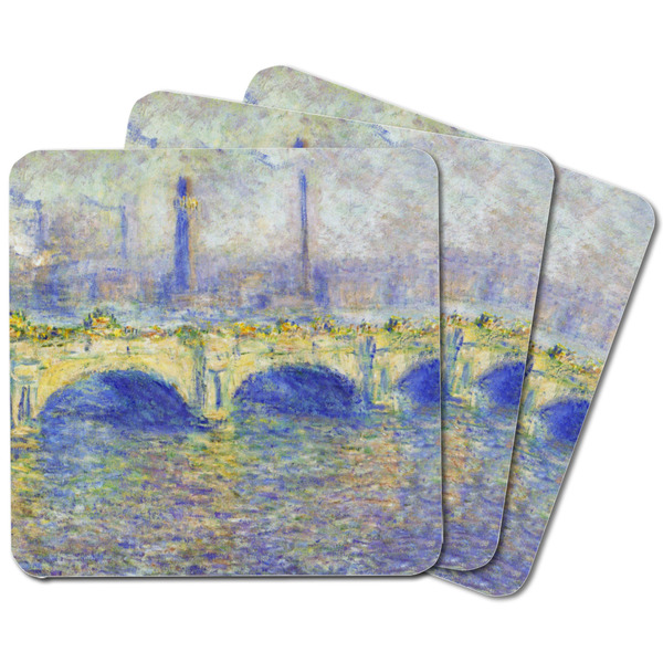 Waterloo Bridge by Claude Monet Square Fridge Magnet - MAIN
