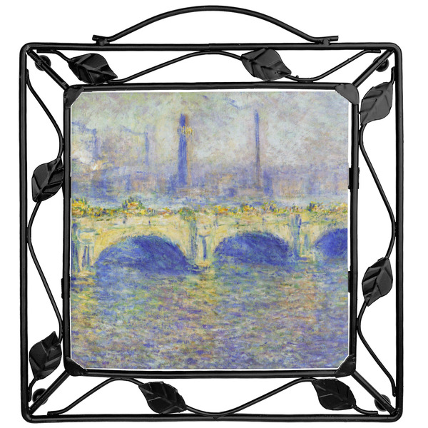 Custom Waterloo Bridge by Claude Monet Square Trivet