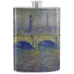Waterloo Bridge by Claude Monet Stainless Steel Flask