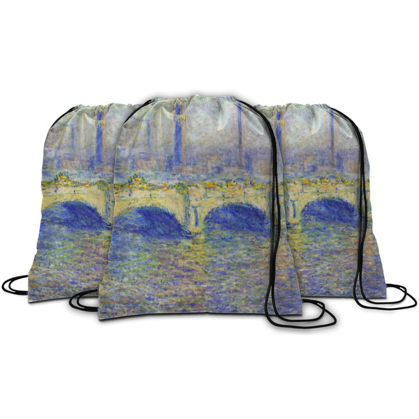 Waterloo Bridge by Claude Monet String Backpack - MAIN