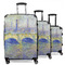 Waterloo Bridge by Claude Monet 3 Piece Luggage Set - 20" Carry On, 24" Medium Checked, 28" Large Checked