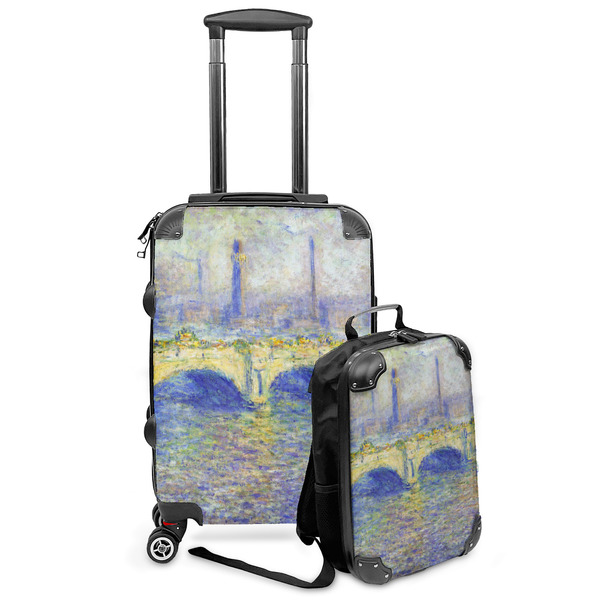 Custom Waterloo Bridge by Claude Monet Kids 2-Piece Luggage Set - Suitcase & Backpack