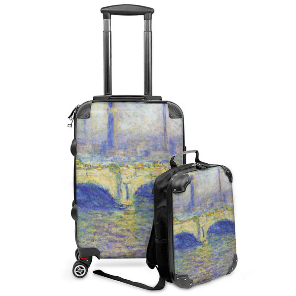 Custom Waterloo Bridge by Claude Monet Kids 2-Piece Luggage Set - Suitcase & Backpack