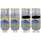 Waterloo Bridge by Claude Monet Toddler Ankle Socks - Double Pair - Front and Back - Apvl