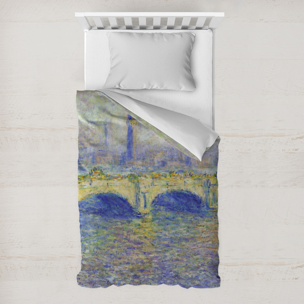 Custom Waterloo Bridge by Claude Monet Toddler Duvet Cover