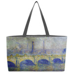 Waterloo Bridge by Claude Monet Beach Totes Bag - w/ Black Handles