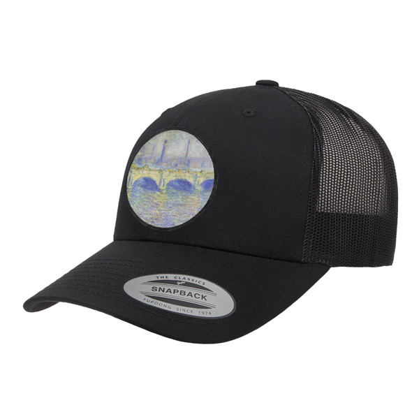Custom Waterloo Bridge by Claude Monet Trucker Hat - Black