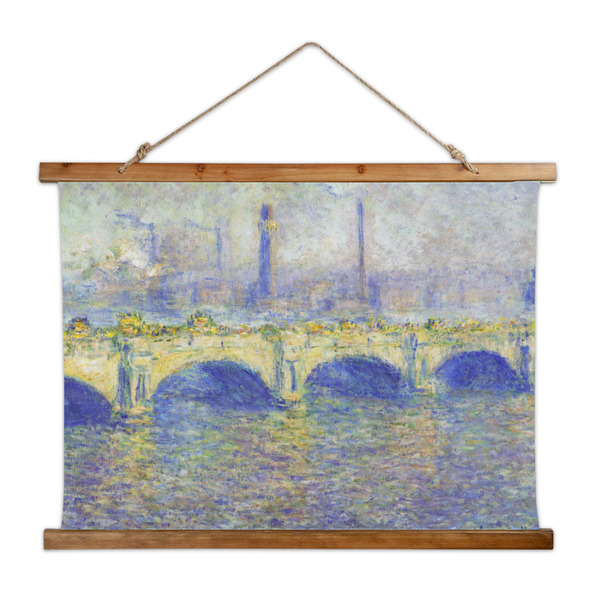 Custom Waterloo Bridge by Claude Monet Wall Hanging Tapestry - Wide
