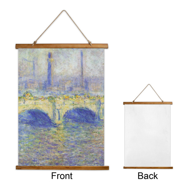 Waterloo Bridge by Claude Monet Wall Hanging Tapestry - Portrait - APPROVAL