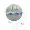 Waterloo Bridge by Claude Monet White Plastic 7" Stir Stick - Single Sided - Round - Front & Back