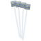 Waterloo Bridge by Claude Monet White Plastic Stir Stick - Double Sided - Square - Front