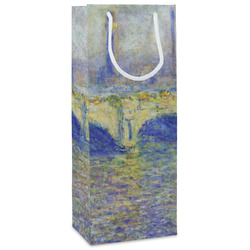 Waterloo Bridge by Claude Monet Wine Gift Bags - Gloss