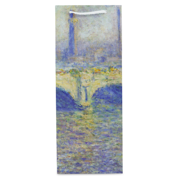 Waterloo Bridge by Claude Monet Wine Gift Bag - Matte - Front