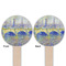 Waterloo Bridge by Claude Monet Wooden 6" Food Pick - Round - Double Sided - Front & Back