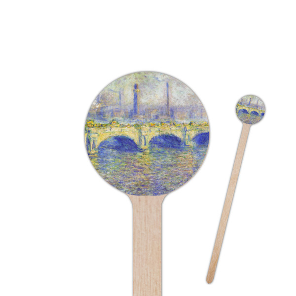 Custom Waterloo Bridge by Claude Monet Round Wooden Stir Sticks