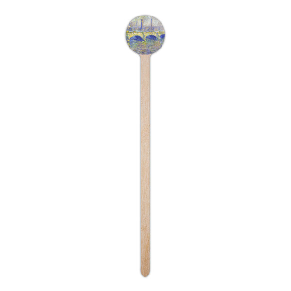 Waterloo Bridge by Claude Monet Wooden 6" Stir Stick - Round - Single Stick