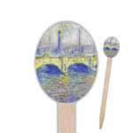 Waterloo Bridge by Claude Monet Oval Wooden Food Picks