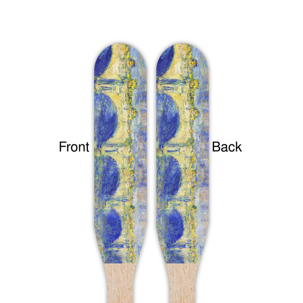 Waterloo Bridge by Claude Monet Wooden Food Pick - Paddle - Double Sided - Front & Back