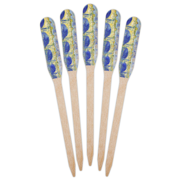 Waterloo Bridge by Claude Monet Wooden Food Pick - Paddle - Fan View