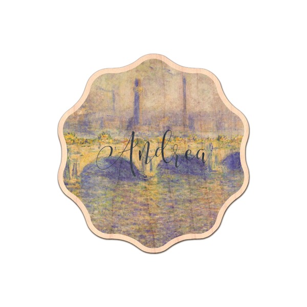 Custom Waterloo Bridge by Claude Monet Genuine Maple or Cherry Wood Sticker