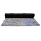Waterloo Bridge by Claude Monet Yoga Mat Rolled up Black Rubber Backing