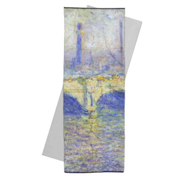 Custom Waterloo Bridge by Claude Monet Yoga Mat Towel