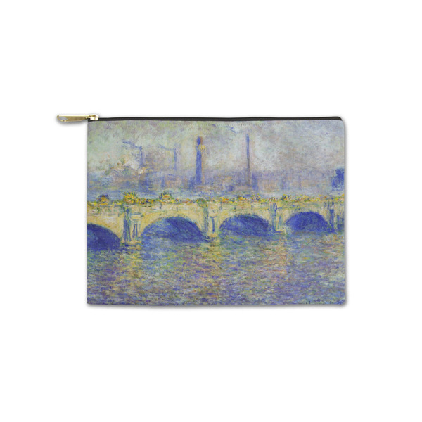 Custom Waterloo Bridge by Claude Monet Zipper Pouch - Small - 8.5"x6"