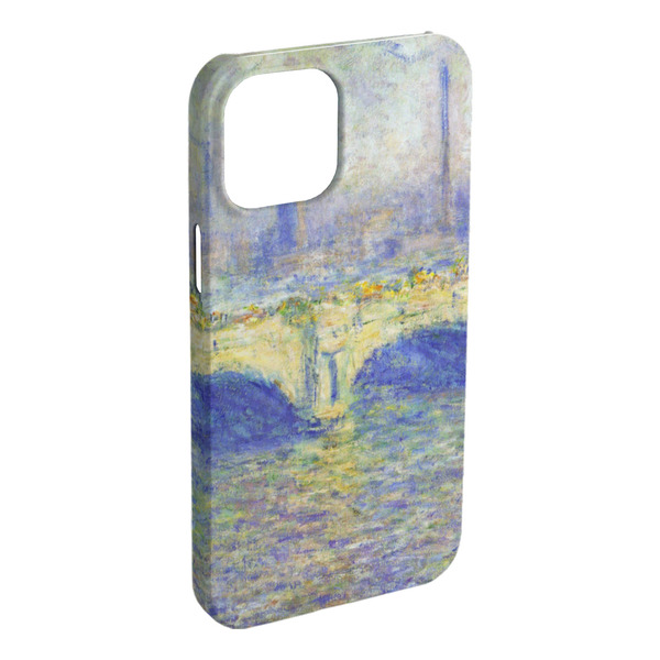 Custom Waterloo Bridge by Claude Monet iPhone Case - Plastic - iPhone 15 Pro Max