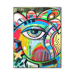 Abstract Eye Painting Wood Print - 11x14