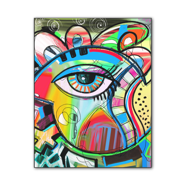 Custom Abstract Eye Painting Wood Print - 11x14