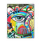 Abstract Eye Painting Wood Print - 11x14