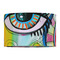 Abstract Eye Painting 12" Drum Lampshade - FRONT (Fabric)