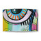 Abstract Eye Painting 12" Drum Lampshade - FRONT (Poly Film)