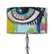 Abstract Eye Painting 12" Drum Lampshade - ON STAND (Fabric)