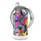 Abstract Eye Painting 12 oz Stainless Steel Sippy Cups - FULL (back angle)