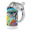 Abstract Eye Painting 12 oz Stainless Steel Sippy Cups - Top Off