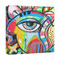 Abstract Eye Painting 12x12 - Canvas Print - Angled View
